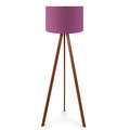 Lampadar, Insignio, 780SGN2455, 70% MDF/30% tesatura PVC, Liliac / Maro