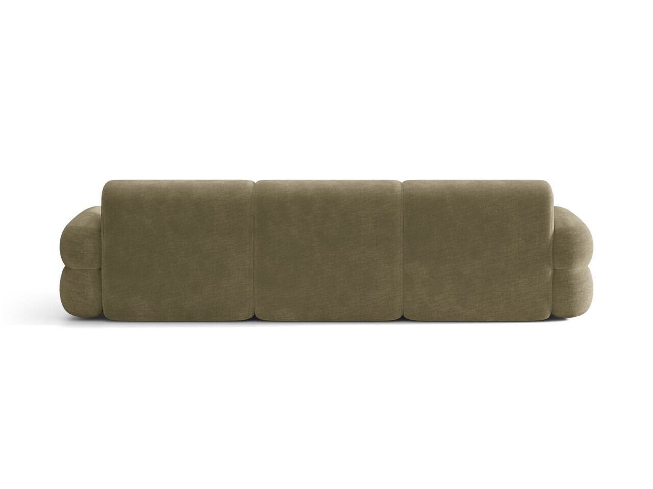 Coltar dreapta 4 locuri, Neo, Micadoni Home, 305x165x83 cm, tesatura Chenille, verde oliv deschis — imaginea 4