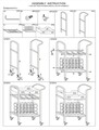 Carucior servire cu suport pentru vin Industry, Mauro Ferretti, 81.5x35x86 cm, fier