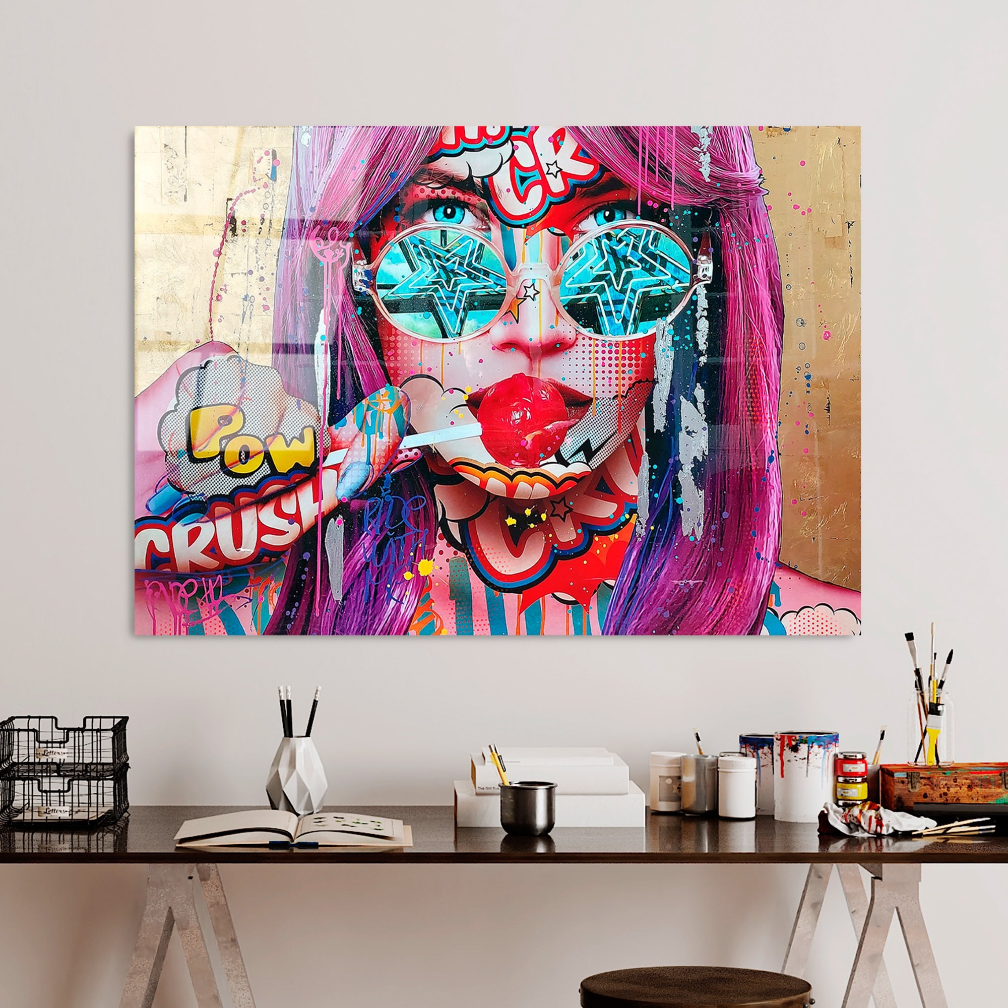 Tablou decorativ, UV-719 70 x 100, 70 x 100 cm, Multicolor