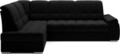 Coltar extensibil stanga 3 locuri ELTAP, LT-10FL, Sado, 272x192x95 cm, lemn/poliester, negru