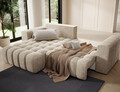 Coltar extensibil stanga 4 locuri ELTAP, Bon-01, Bonett, 250x175x92 cm, lemn/poliester, bej inchis