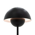 Lampa de masa cu incarcare USB Creative, Pakoworld, LED, baterie 2500 mA, 18x18x30 cm, metal, negru
