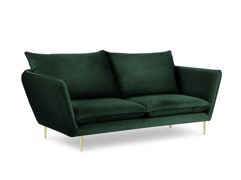 Canapea, Verveine, Mazzini Sofas, 3 locuri, 212x95x96 cm, catifea, verde bottle