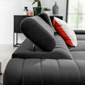 Coltar extensibil dreapta 3 locuri ELTAP, RT-04NU, Grayson, 278x205x92 cm, lemn/poliester, gri