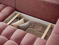Coltar extensibil stanga 4 locuri ELTAP, Bon-13, Bonett, 250x175x92 cm, lemn/poliester, roz inchis