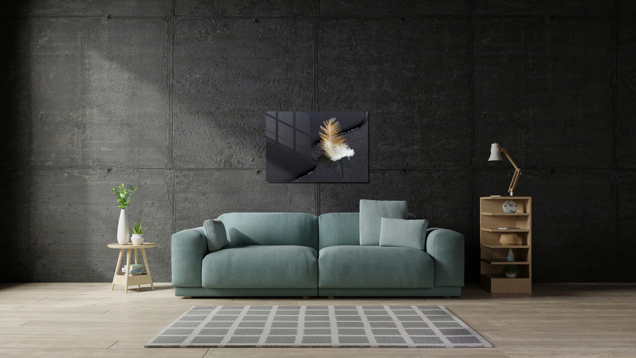 Tablou decorativ, 1293, Sticla temperata, 70 x 100 cm, Multicolor - 1 | YEO
