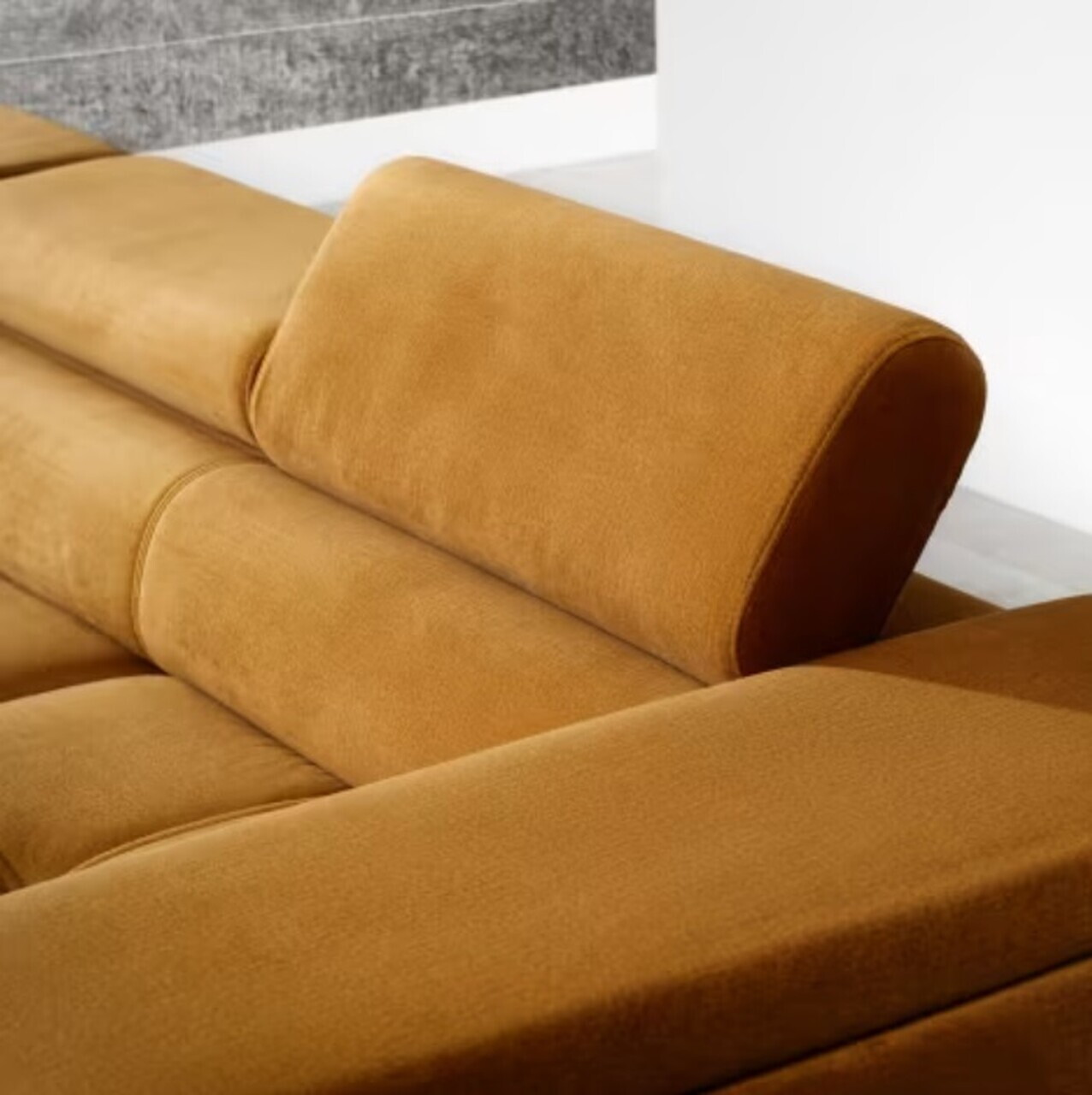 Coltar extensibil stanga 4 locuri ELTAP, Ric-65, Ricardo, 281x205x88 cm, lemn/poliester, mustar - view 8