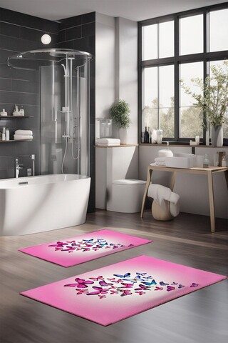 Set covorase de baie, Cartwright, CT-5114, Poliester, Multicolor