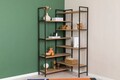Corp biblioteca, Sapphire, Edra Rafix, 94x177x94 cm, PAL, Pin Atlantic / Negru