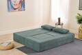 Canapea extensibilă cu 2 locuri, Balcab Home, 825BLC5404, Material: 100% ȘENILĂ, Verde