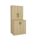 Dulap masina de spalat, Coraline, Palmira, 70x90x67 cm, Stejar