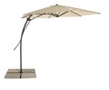Umbrela pentru gradina / terasa, Sorrento, Bizzotto, Ø 300 cm, stalp Ø 48 mm, otel/poliester, natural