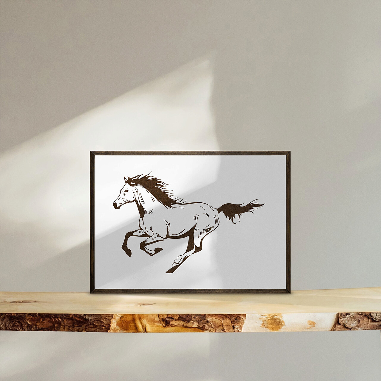 Tablou decorativ TD129 Lemn Desenat manual Natural