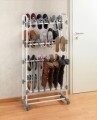Suport incaltaminte, Adonis, Wenko, 138x29x66.5 cm,  inox/invelis Polytherm, argintiu