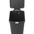 Cos de gunoi cu pedala, Brabantia, StepUp, 40 L, 35.2x28x66.6 cm, polipropilena, gri inchis