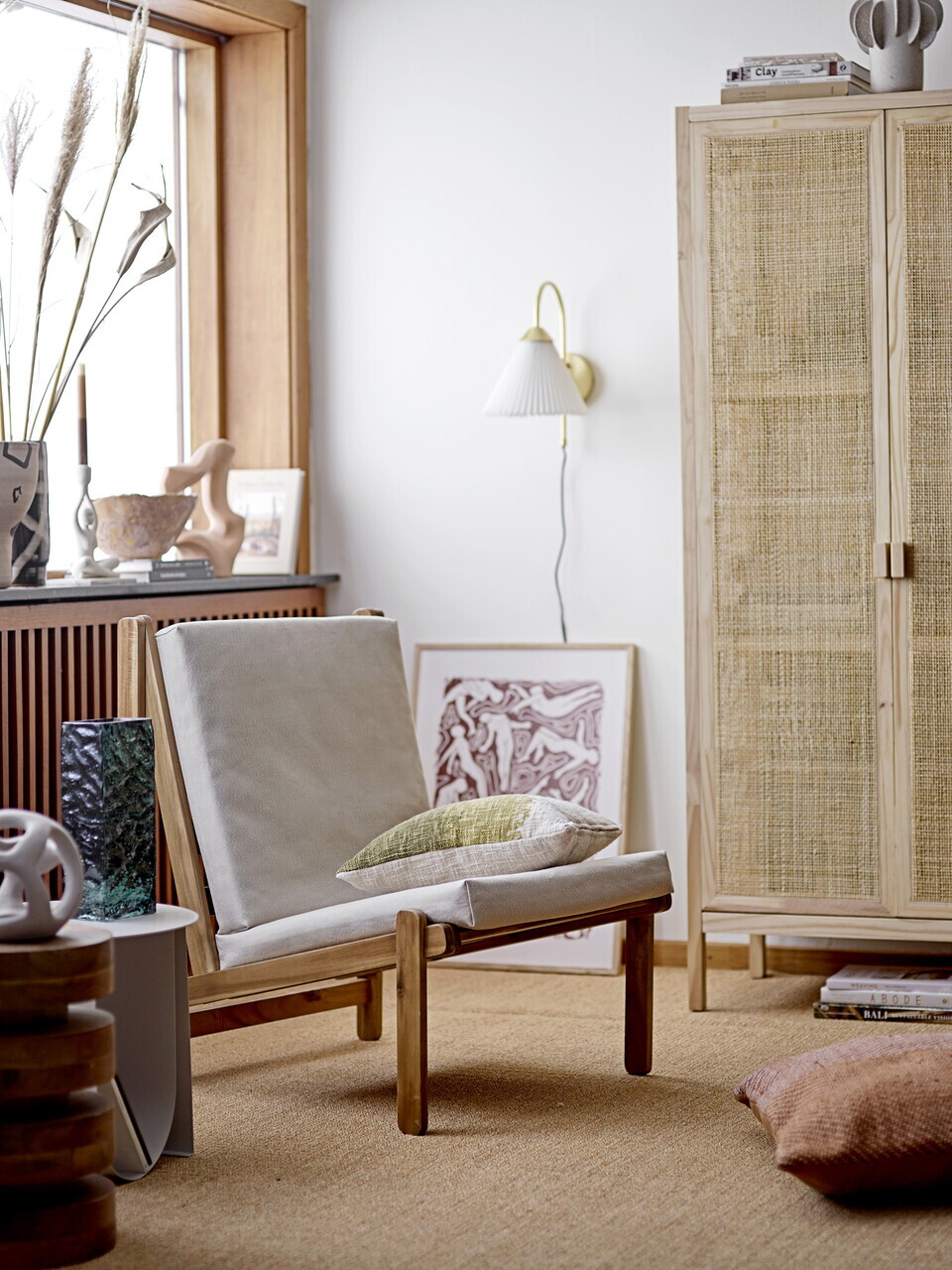 Masuta de cafea, Bloomingville, Cher, 43x38 cm, fier, natural - imagine 5