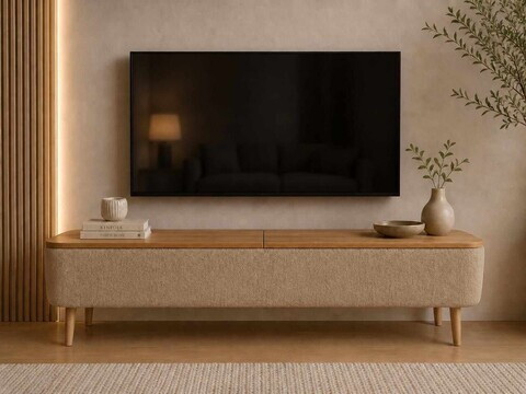 Comoda TV, Hanah Home, Sarven, 120x45x30 cm, Bej