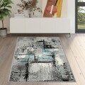 Covor Barad, Decorino, 80x150 cm, polipropilena, gri/albastru