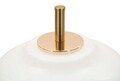 Lampa de masa Vintage, Mauro Ferretti, 1 x E14, 40W, 22x46 cm, fier/sticla, auriu/negru/alb