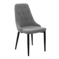 Scaun Louis Quilter, Homla, 59x47x88 cm, metal/poliester, gri
