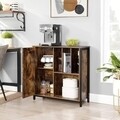Bufet inferior, Vasagle, 80 x 30 x 80 cm, otel/PAL, maro rustic