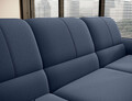 Coltar extensibil stanga 3 locuri ELTAP, LT-40GO, Siber, 270x186x93 cm, lemn/poliester, albastru inchis