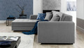 Coltar extensibil stanga 4 locuri, ELTAP, Sorento, 296x194x78 cm, lemn/poliester, albastru/gri