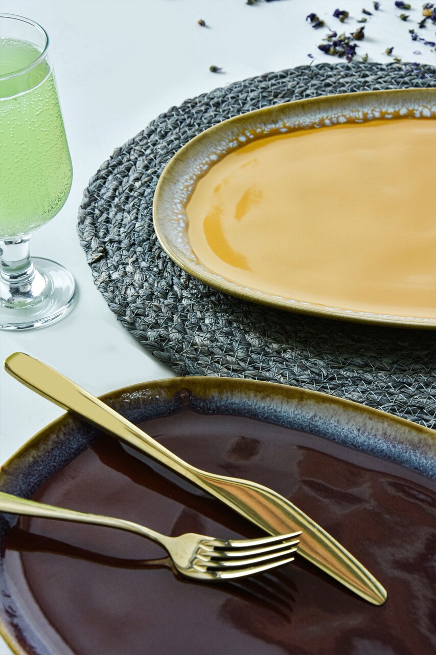 Set platouri servire, Hermia, 275KRM2213, Antibacterian, Multicolor - imagine 3