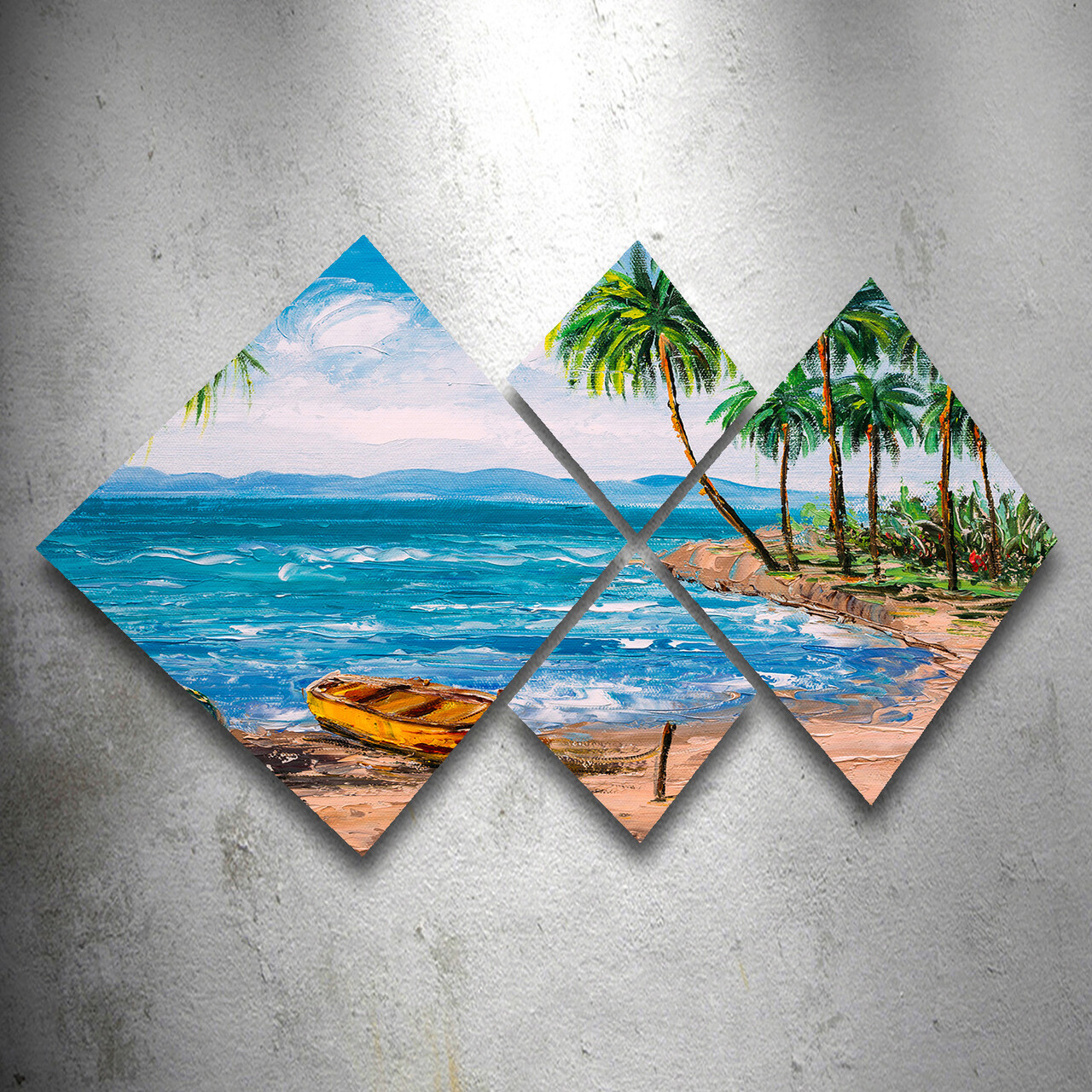 Set 4 tablouri decorative, 4MDF1701309454, MDF, Imprimat UV, Multicolor - 1 | YEO