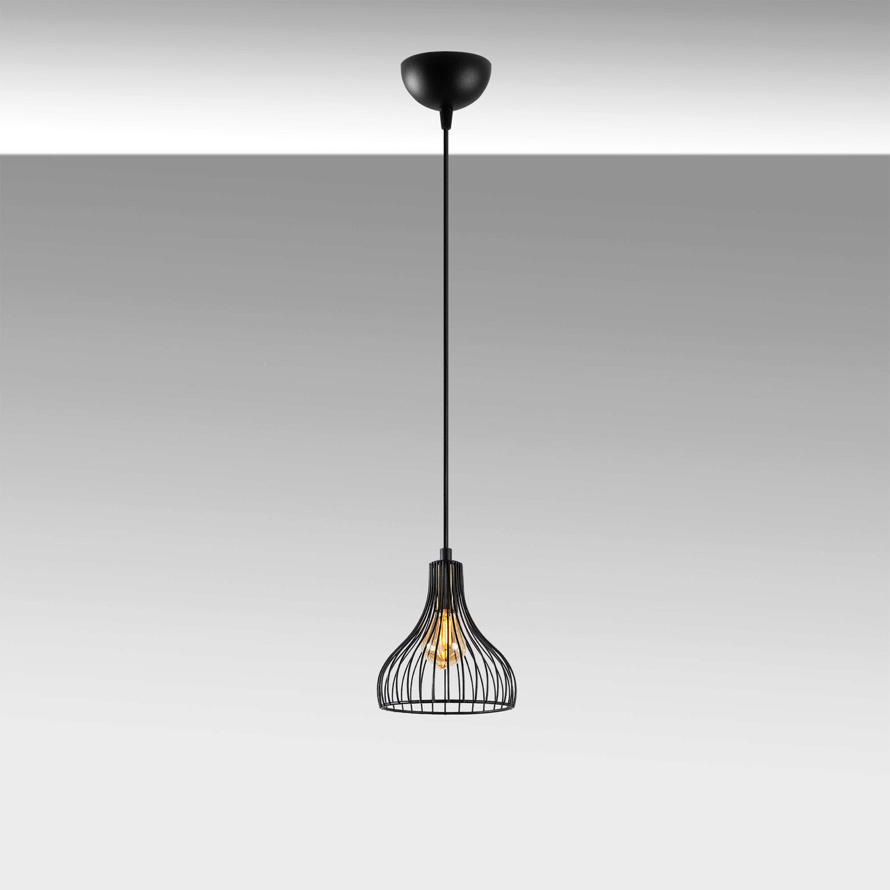 Lustra, Fulgor, 942FLG1619, Metal, Negru/Maro antic - 2 | YEO