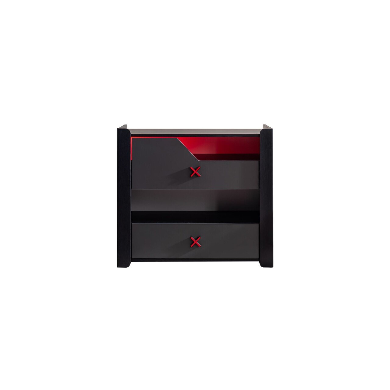 Dulap, Hanah Home, Gaming Zone, 90x80x45 cm, PAL, Antracit - view 2