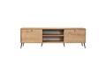Comoda TV, Wolina, Calvin, 55x180x41 cm, Corp: PAL 100% MELAMINAT, Stejar