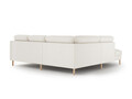 Coltar stanga 4 locuri, Eden, Micadoni, 267x234x90 cm, catifea, bej