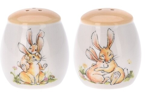 Set solnita si pepernita Easter, 5x7 cm, dolomit, portocaliu