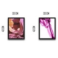 Set 2 tablouri decorative, Soft Pink Set, PAL, Hartie, Multicolor