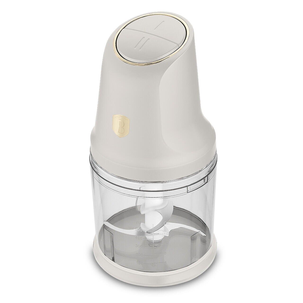 Tocator 2 in 1 Berlinger Haus, Sahara, 1 L, inox/plastic, crem/transparent - imagine 2