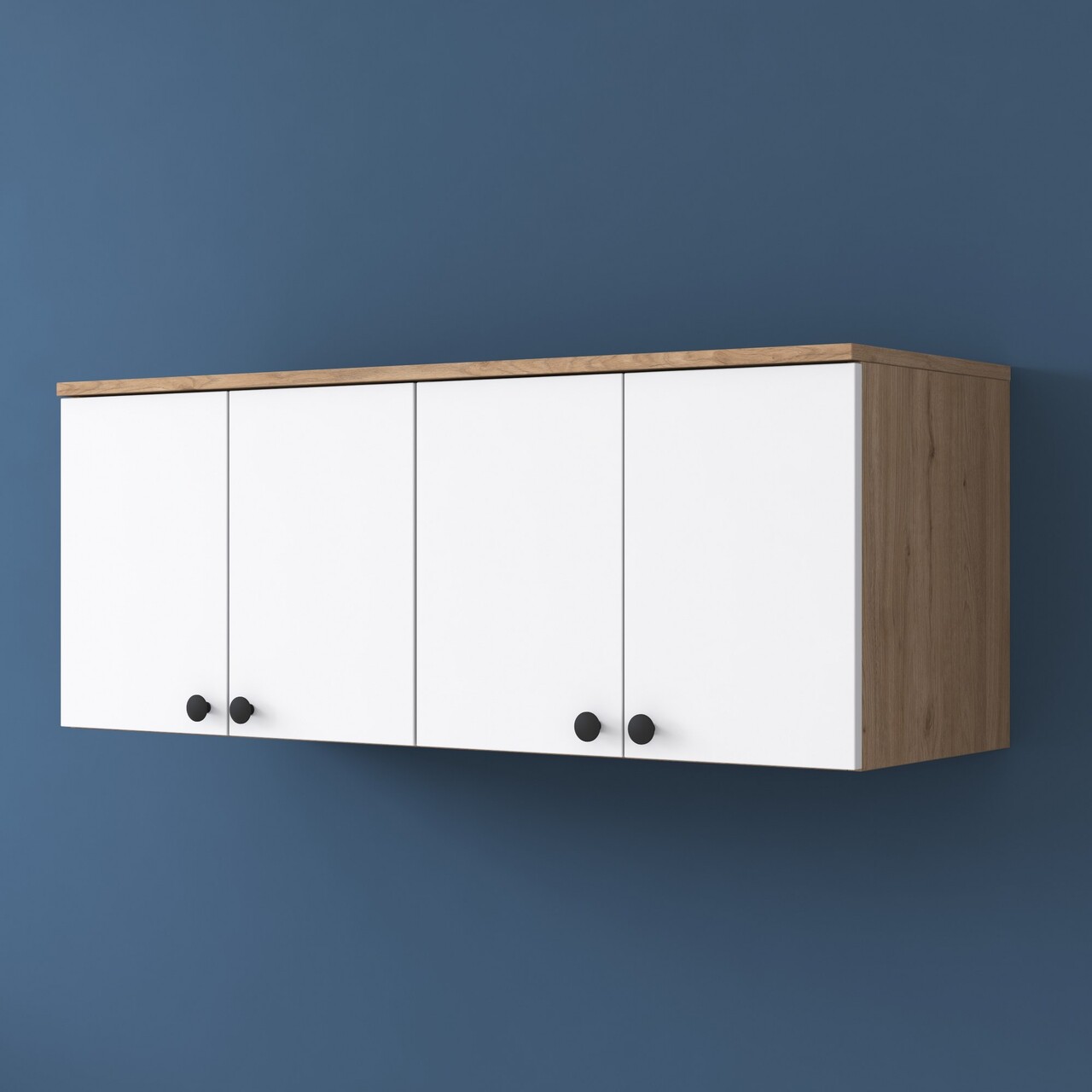 Dulap multifunctional, Rani, BA120, 120x46.8x42.5 cm, PAL, Nuc/Alb - 1 | YEO