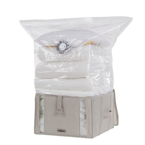 Cutie cu sac pentru vidat Medium, Compactor, 125 L, polietilena/nailon, bej Compactor