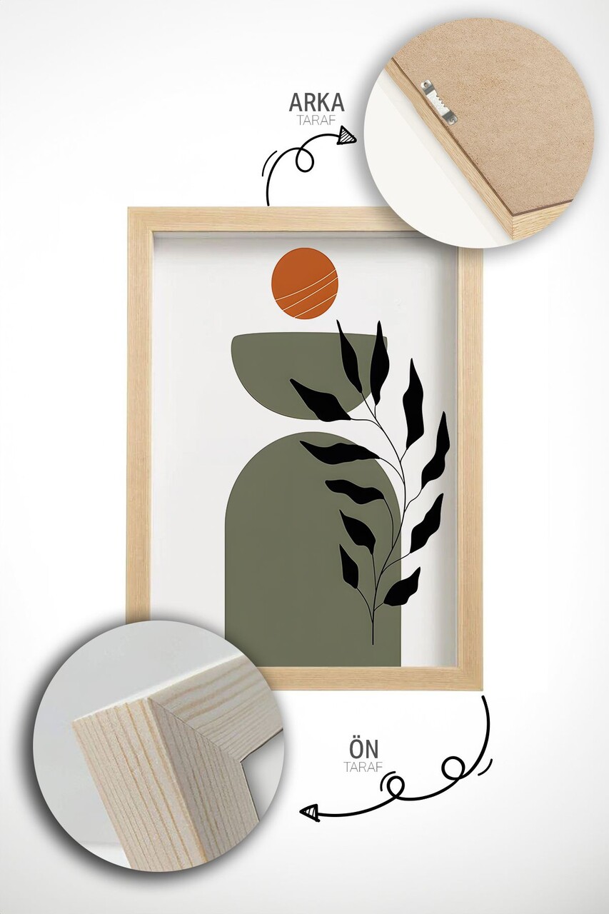 Set 3 tablouri decorative, Artvmodel6-Ahsap, Vopsea: 100% MDF (grosime: 2,7 mm), Multicolor - view 2
