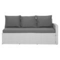 Set coltar 3 piese, Kiara, pentru exterior, 239 x 170 x 73 cm, gri