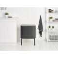 Cos de gunoi cu soft touch, Brabantia, Bo Touch, 11+23 L, 31.2x54x68 cm, otel, gri inchis