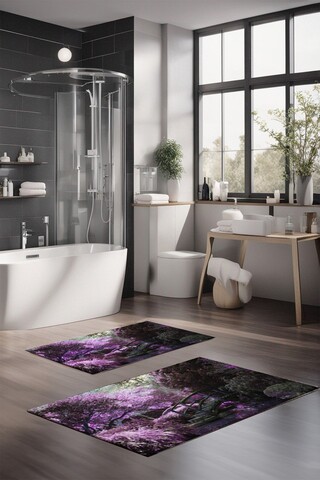 Set covorase de baie, Cartwright, CT-5153, Poliester, Multicolor