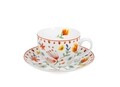 Ceasca cu farfurioara, DUO, Pastel, 280 ml, portelan, multicolor