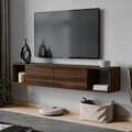 Comoda TV, Hanah Home, Twist, 160x29x29 cm, Maro