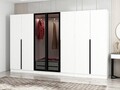 Dulap pentru haine, Minerva, Kale Plus, 315x210x52 cm, PAL, Fumuriu