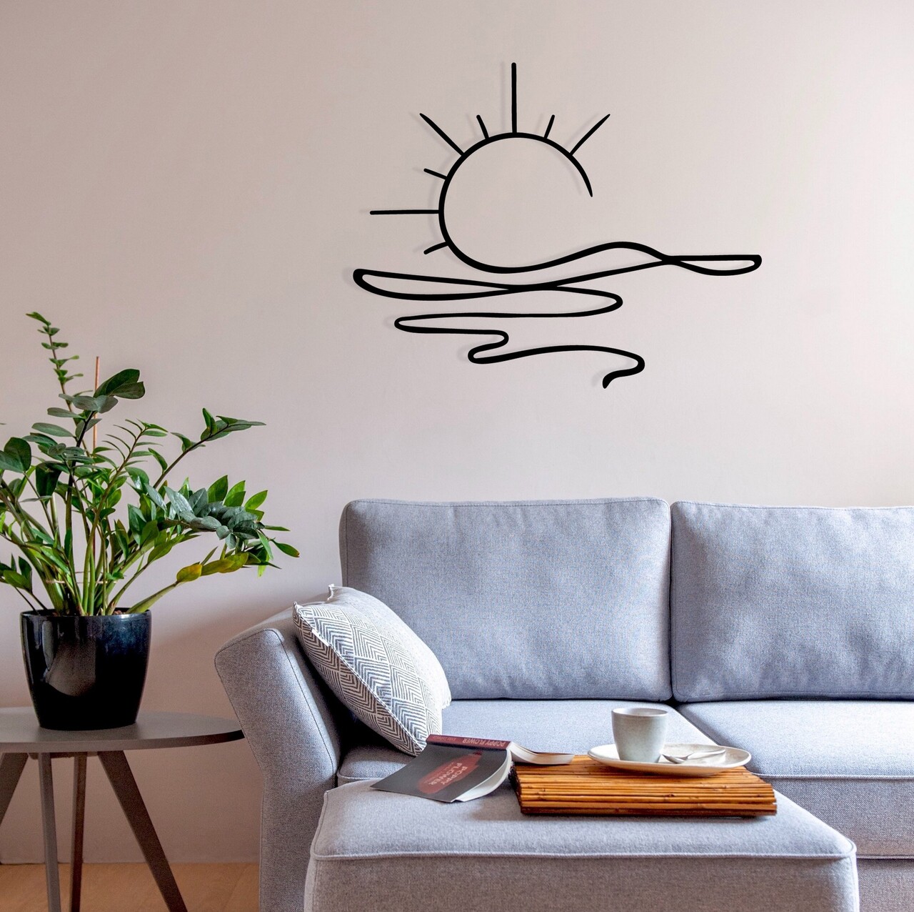Decoratiune de perete, Alborada, Dimensiune: 55 x 44 cm, Negru - view 2