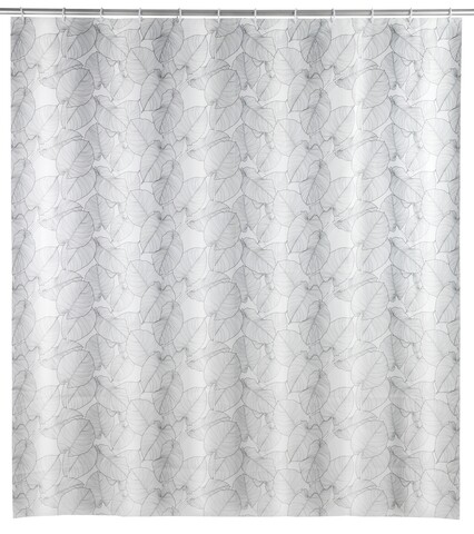 Perdea de dus, wenko, samoa, 180 x 200 cm, polietilena, alb/negru
