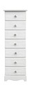 Comoda Blanc, Bizzotto, 29 x 23 x 89 cm, MDF