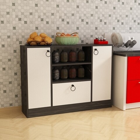Dulap de bucatarie yagmur1, gauge concept, 120x29.6x90 cm, pal, alb